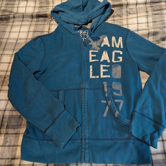 American Eagle Vintage Zip Up Large - Picture 2 of 3